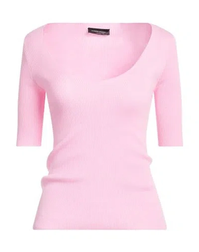 Roberto Collina Woman Sweater Pink Size M Cotton