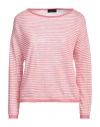 Roberto Collina Woman Sweater Pink Size Xs Linen, Polyester