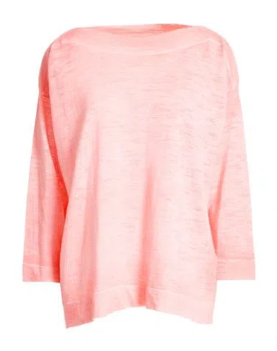 Roberto Collina Woman Sweater Salmon Pink Size Xs Linen, Polyester