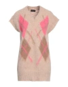 Roberto Collina Woman Sweater Sand Size S Baby Alpaca Wool, Nylon, Wool In Beige