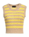 Roberto Collina Woman Sweater Sand Size M Organic Cotton In Beige