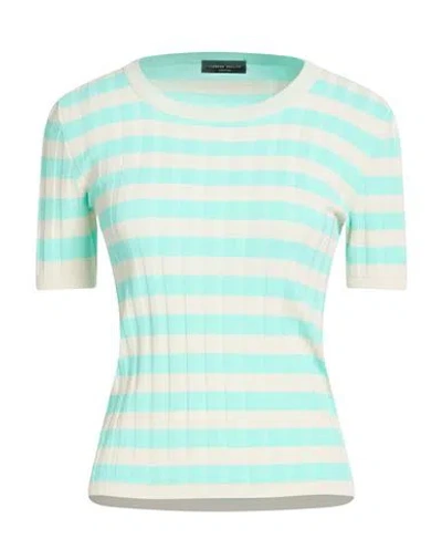 Roberto Collina Woman Sweater Sky Blue Size L Cotton