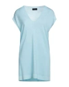 Roberto Collina Woman Sweater Sky Blue Size M Merino Wool In Blue