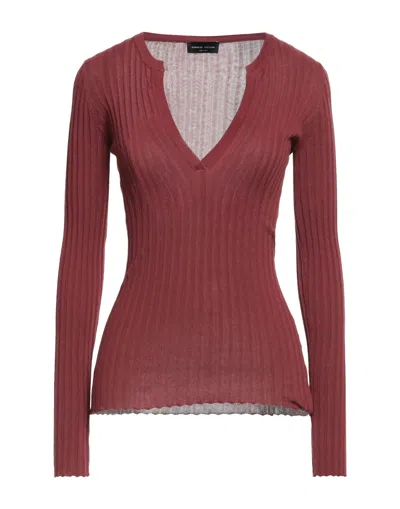 Roberto Collina Sweaters In Brown