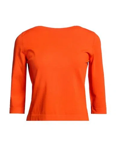 Roberto Collina Woman Sweater Tomato Red Size S Viscose, Polyester In Orange