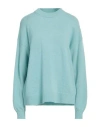 Roberto Collina Woman Sweater Turquoise Size L Merino Wool, Cashmere