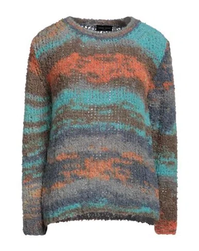 Roberto Collina Woman Sweater Turquoise Size L Polyacrylic, Baby Alpaca Wool, Wool, Nylon In Blue