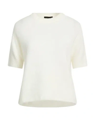 Roberto Collina Woman Sweater White Size L Cashmere, Silk, Polyester In Yellow