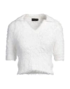 Roberto Collina Woman Sweater White Size M Cotton, Nylon