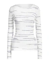 Roberto Collina Woman Sweater White Size M Linen, Polyester In White