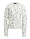 Roberto Collina Woman Sweater White Size M Mohair Wool, Nylon, Wool, Elastane