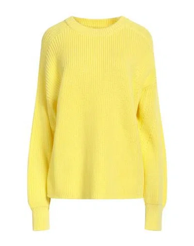 Roberto Collina Woman Sweater Yellow Size L Cotton