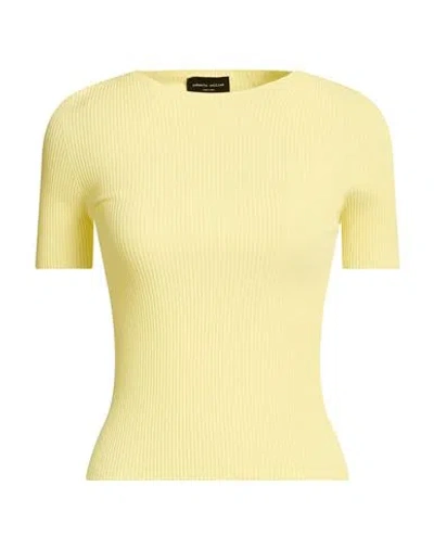 Roberto Collina Woman Sweater Yellow Size L Viscose, Polyester