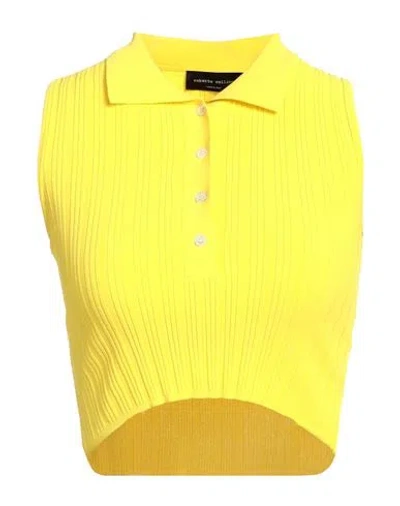 Roberto Collina Woman Sweater Yellow Size S Viscose, Polyester