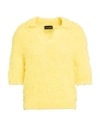 Roberto Collina Woman Sweater Yellow Size S Cotton, Nylon