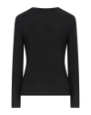 Roberto Collina Woman T-shirt Black Size L Modal, Cashmere, Elastane