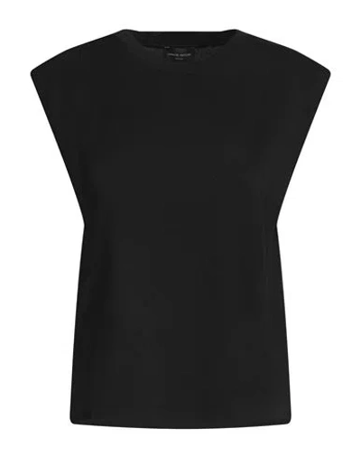 Roberto Collina Woman T-shirt Black Size S Cotton