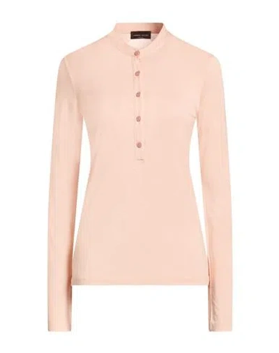 Roberto Collina Woman T-shirt Blush Size S Silk In Pink