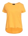 Roberto Collina Woman T-shirt Mandarin Size S Cotton In Orange