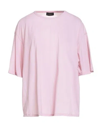 Roberto Collina Woman T-shirt Pink Size M Cotton, Polyamide