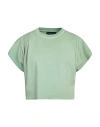 Roberto Collina Woman T-shirt Sage Green Size Xs Cotton In Sage Green