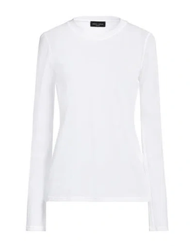 Roberto Collina Woman T-shirt White Size S Cotton, Polyamide In White
