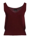 Roberto Collina Woman Top Brick Red Size M Wool, Cashmere