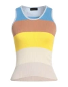 Roberto Collina Woman Top Camel Size M Cotton In Beige