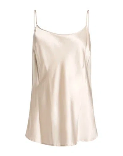 Roberto Collina Woman Top Ivory Size S Silk, Elastane In White