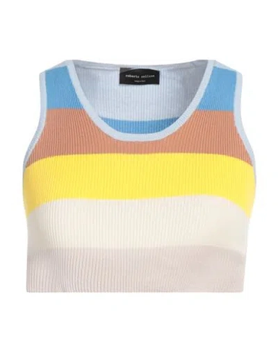 Roberto Collina Woman Sweater Light Blue Size M Cotton
