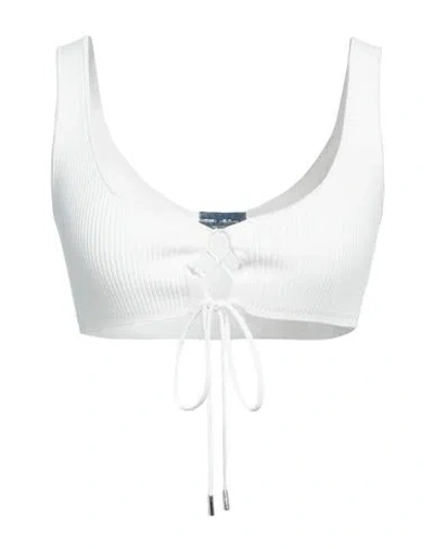 Roberto Collina Woman Top White Size S Viscose, Polyester
