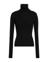 Roberto Collina Woman Turtleneck Black Size L Merino Wool