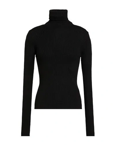 Roberto Collina Woman Turtleneck Black Size L Merino Wool