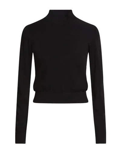 Roberto Collina Woman Turtleneck Black Size M Viscose, Polyester