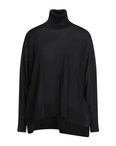 Roberto Collina Woman Turtleneck Black Size S Merino Wool