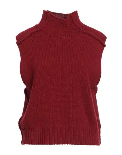 Roberto Collina Woman Turtleneck Brick Size L Merino Wool, Cashmere