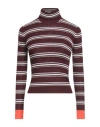 Roberto Collina Woman Turtleneck Burgundy Size S Wool In Brown