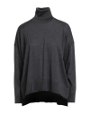 Roberto Collina Woman Turtleneck Charcoal Size Xs Merino Wool In Blue