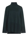 Roberto Collina Woman Turtleneck Deep Teal Size L Merino Wool