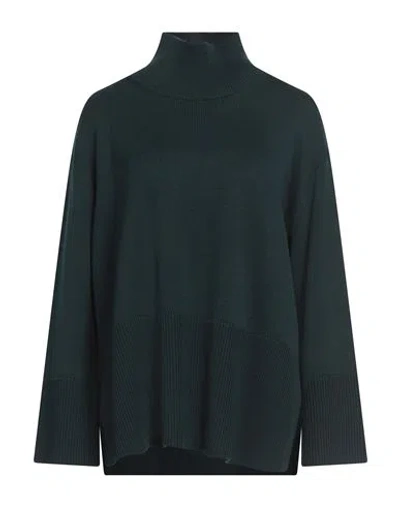 Roberto Collina Woman Turtleneck Deep Teal Size L Merino Wool