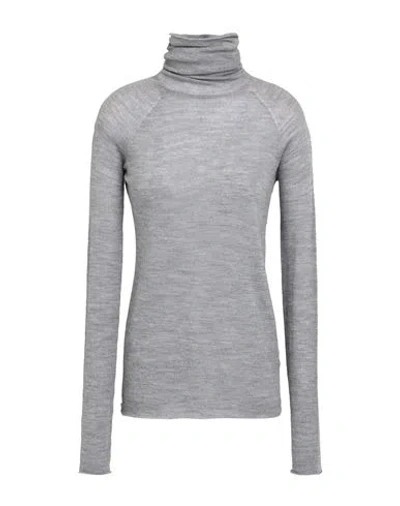 Roberto Collina Woman Turtleneck Grey Size Xl Merino Wool