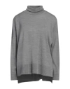 Roberto Collina Woman Turtleneck Grey Size Xs Merino Wool In Gray