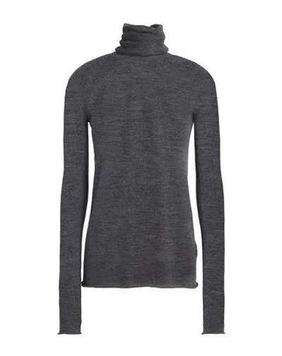 Roberto Collina Woman Turtleneck Lead Size L Merino Wool