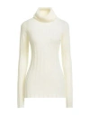Roberto Collina Woman Turtleneck Marigold Size S Baby Alpaca Wool, Nylon, Wool In Nude