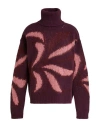 Roberto Collina Roll-neck Patterned Sweater In Brown