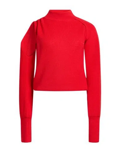 Roberto Collina Woman Turtleneck Tomato Red Size M Merino Wool