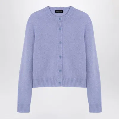 Roberto Collina Light Blue Cashmere Blend Cardigan