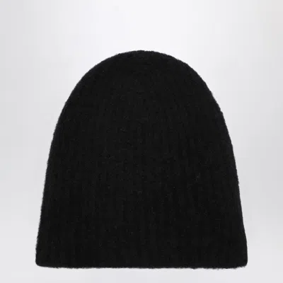 Roberto Collina Women's Cashmere Ribbed Beanie In Black
