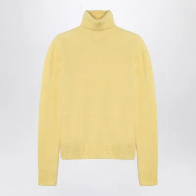Roberto Collina Women's Yellow Cashmere-blend Turtleneck Sweater