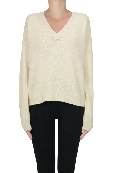Roberto Collina Wool And Camel Wool Pullover In Multi